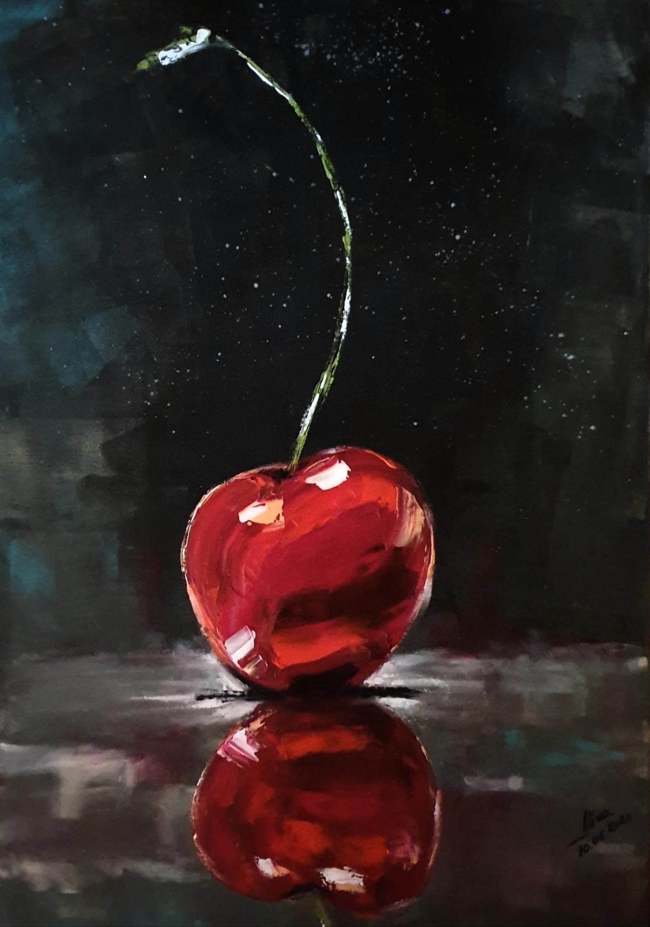 ArteDiAlina.com painting: Missing from a cake